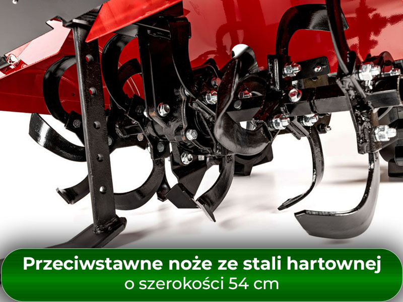Noże ze stali hartowanej w glebogryzarce CEDRUS GLX540